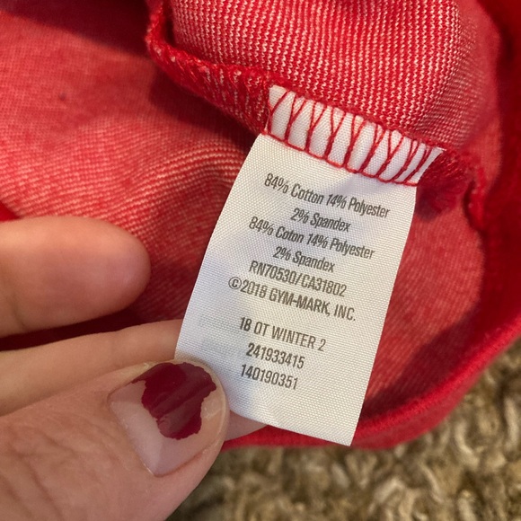 Gymboree Jersey Knit Red Holiday Pocket Dress Sz 7 8 Snowflake Christmas - Picture 6 of 6